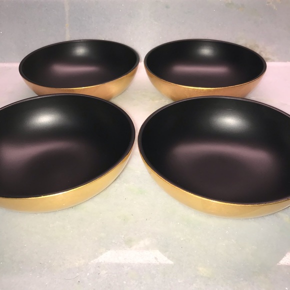 2 Otagiri Gold Lacquerware Mid-century Bowls - Picture 3 of 7